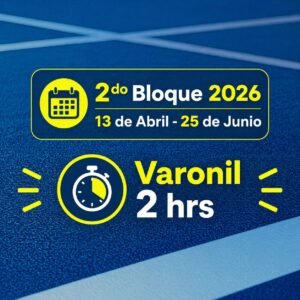 VARONIL 2 HRS 2do BLoque 13 ABRIL/ 25 JUNIO