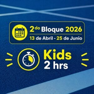 KIDS MÁS PADEL 2 HRS 2do BLoque 13 ABRIL/ 25 JUNIO