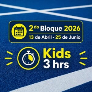 KIDS MÁS PADEL 3 HRS 2do BLoque 13 ABRIL/ 25 JUNIO