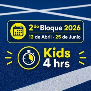 KIDS MÁS PADEL 4 HRS 2do BLoque 13 ABRIL/ 25 JUNIO